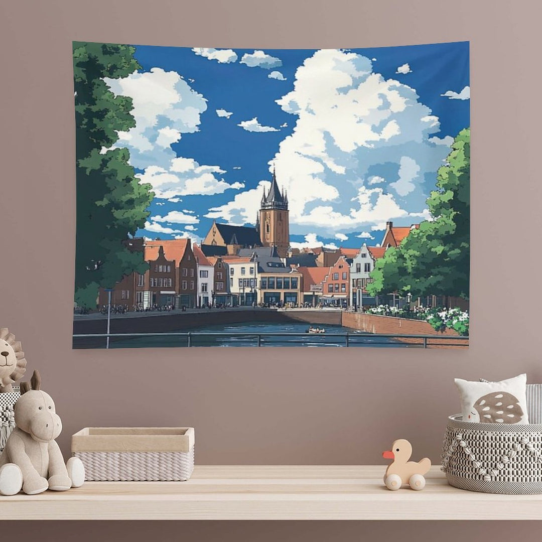 Nijmegen  Anime Style Tapestry