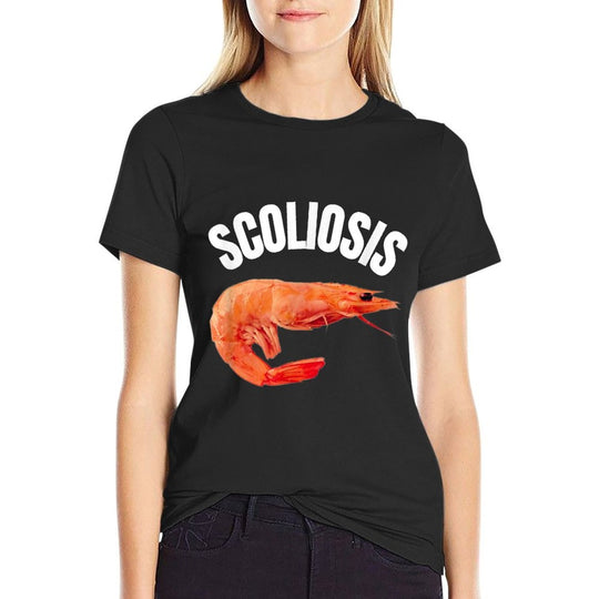 Funny Saying Scoliosis Shrimp Meme Doctor Fun Irony Men  Lightweight T-Shirt