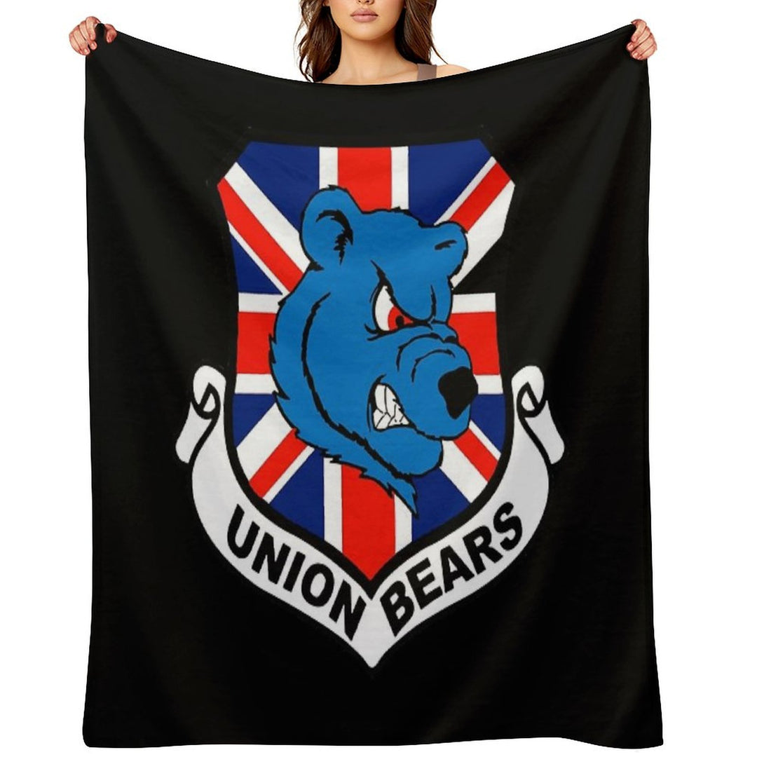 Union Bears Wrinkle-free Throw Blanket