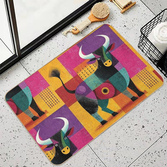 Taurus Once They Decide To Do Something...  Repositionable Bath Mat