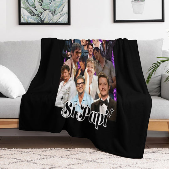 Pedro Pascal Sustainable Throw Blanket
