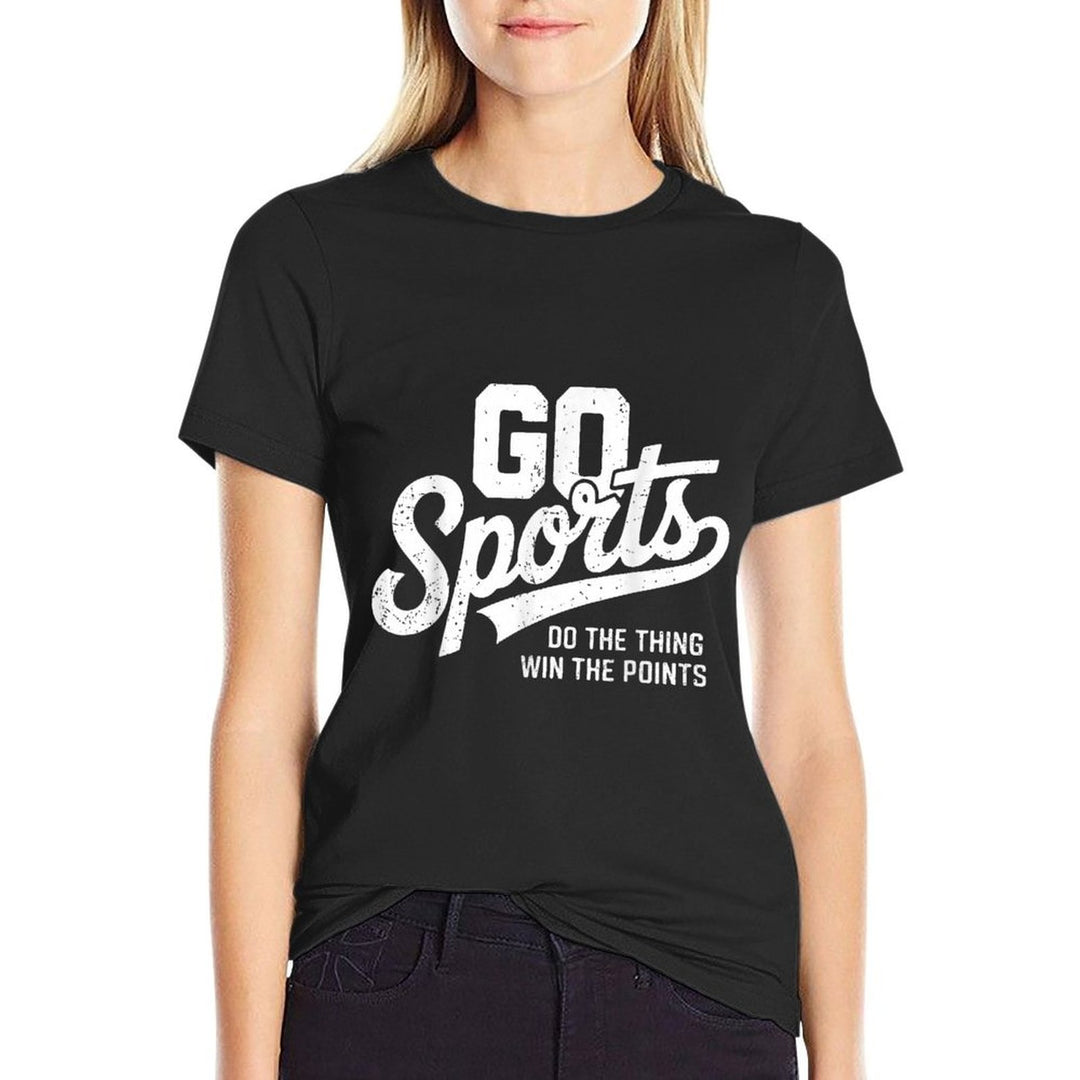 Vintage Go Sports Do The Thing Win The Points Funny Sports  Classic T-Shirt
