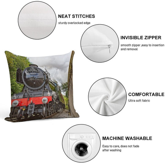The Flying Scotsman 60103 Soft Shrink-Resistant Throw Pillow