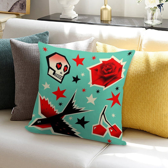 Swallow The Cherry Soft Gift Ready Throw Pillow