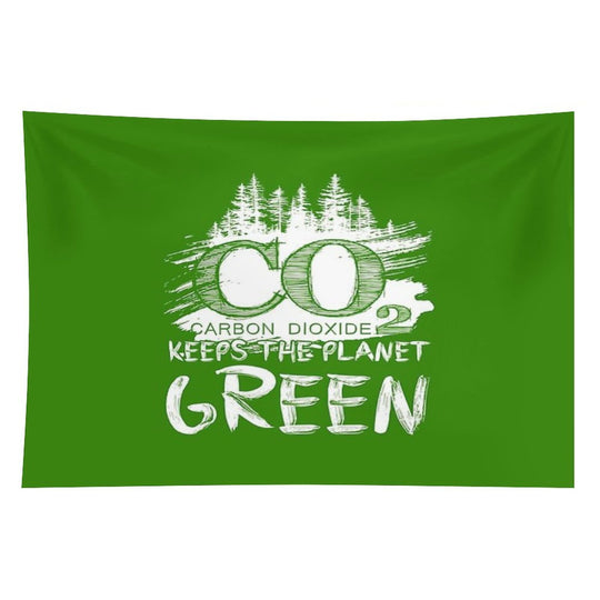 CO2 Keeps The Planet Green Tapestry