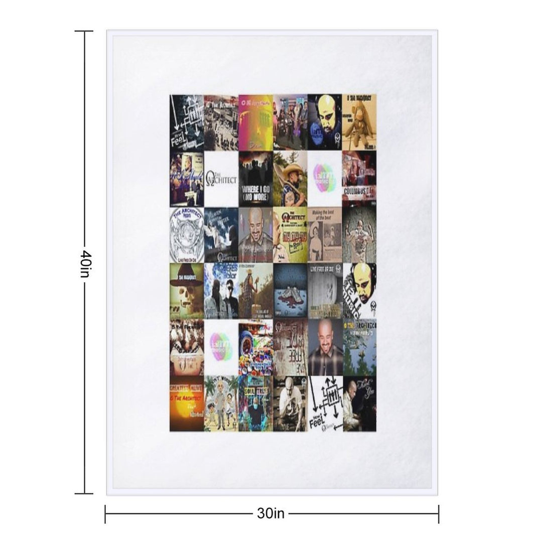 I Am Music Collage All-season Throw Blanket