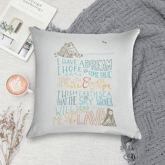 I Lava You Soft High-Density Material Throw Pillow