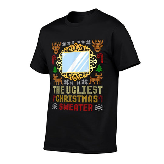 The Ugliest Ugly Christmas Sweater With Mirror Funny Xmas  Graphic-printed T-Shirt