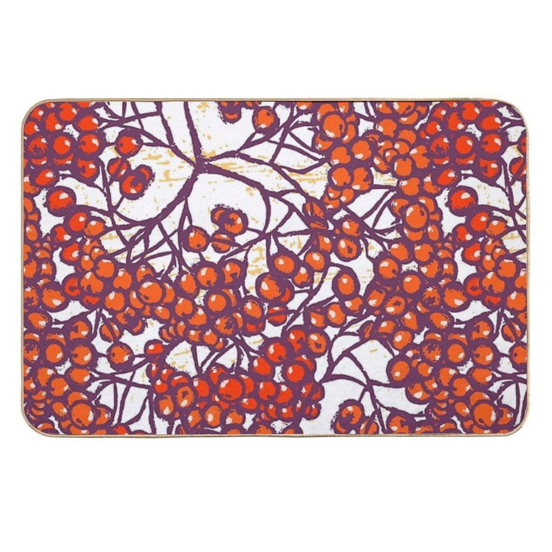 Rowanberries Fall  Long-Lasting Bath Mat