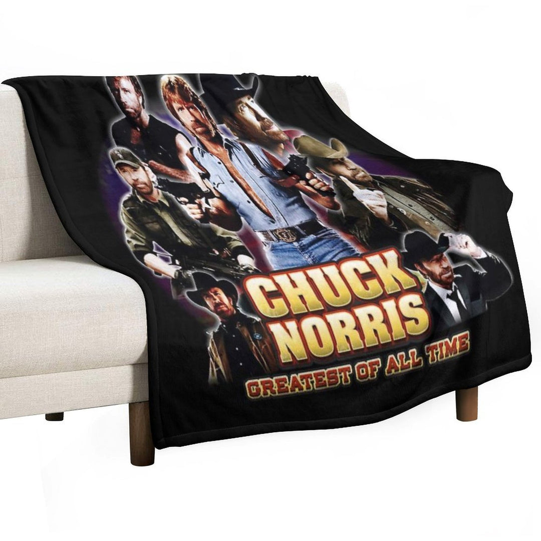Chuck Norris GOAT All-season Throw Blanket