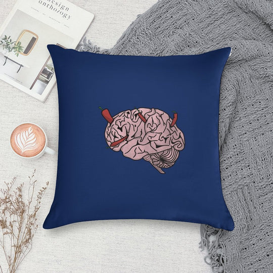 Neurospicy Soft Hidden Zipper Throw Pillow