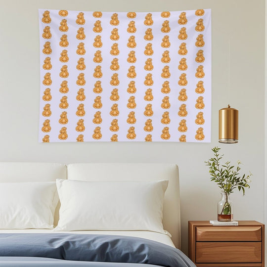 Pumpkin Totem Trio Tapestry