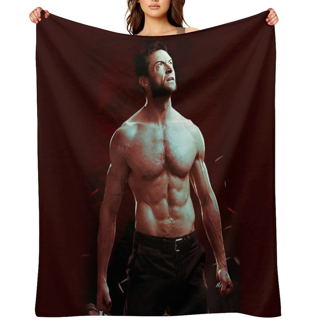 Hugh Jackman All-season Throw Blanket