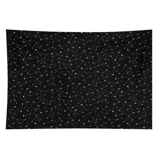 Constellations (Black) Tapestry