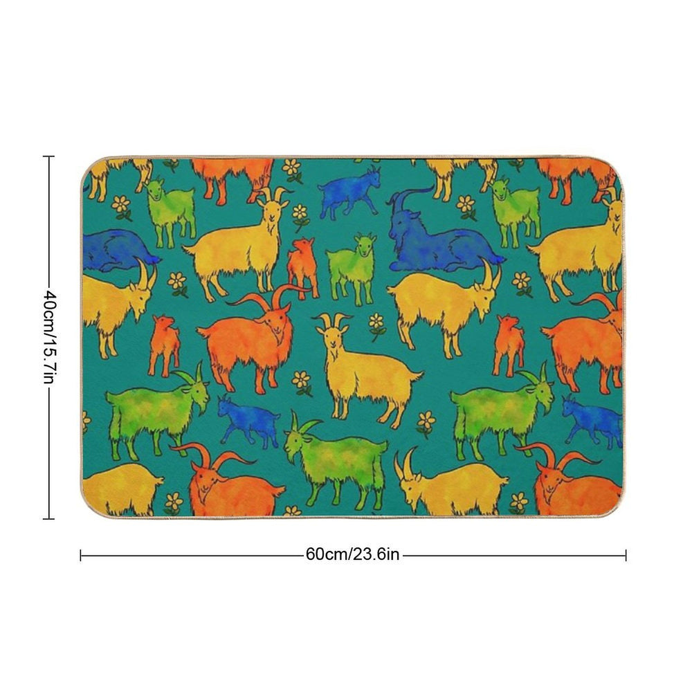 Cyfri'r Geifr  Fade-Resistant Bath Mat