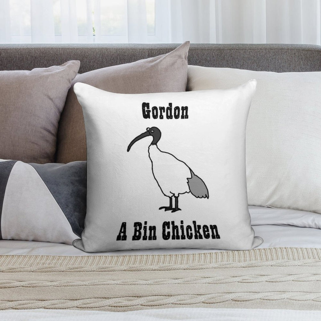 Gordon - A Bin Chicken Soft Gift Ready Throw Pillow