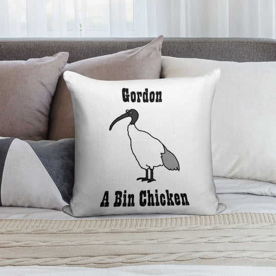 Gordon - A Bin Chicken Soft Gift Ready Throw Pillow