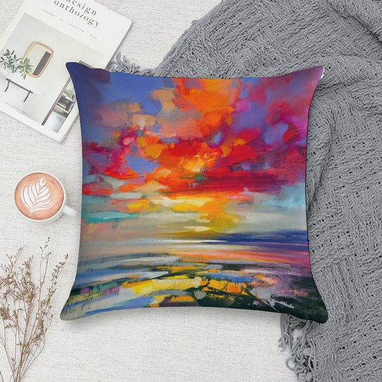 Vivid Light 2 Soft Easy Maintenance Throw Pillow