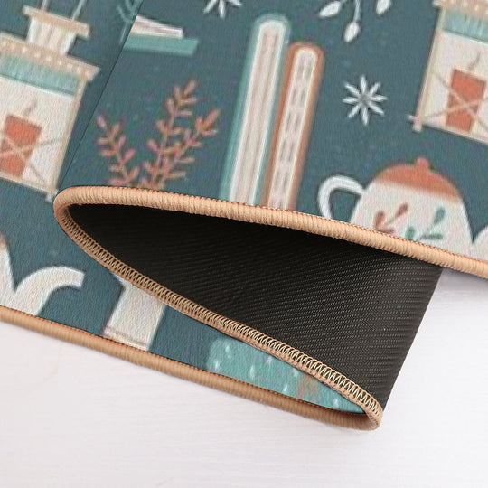 Hygge Reading  Fade-Resistant Bath Mat