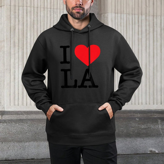 I Love LA I Heart Los Angeles Top Medium-Weight Fabric Hoodie
