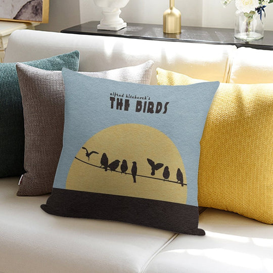 The Birds Soft Decorative Cover Throw Pillow