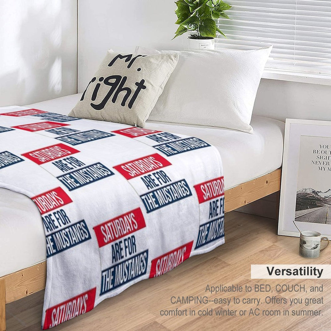 Saturdays Are for The Smu Mustangs Gift-ready Throw Blanket