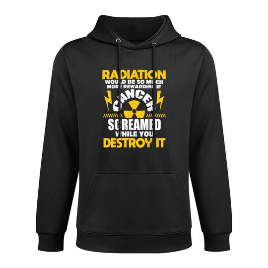 Mens Rewarding If Cancer Screamed - Radiation Therapy Chemo X-Ray Easy Care Hoodie