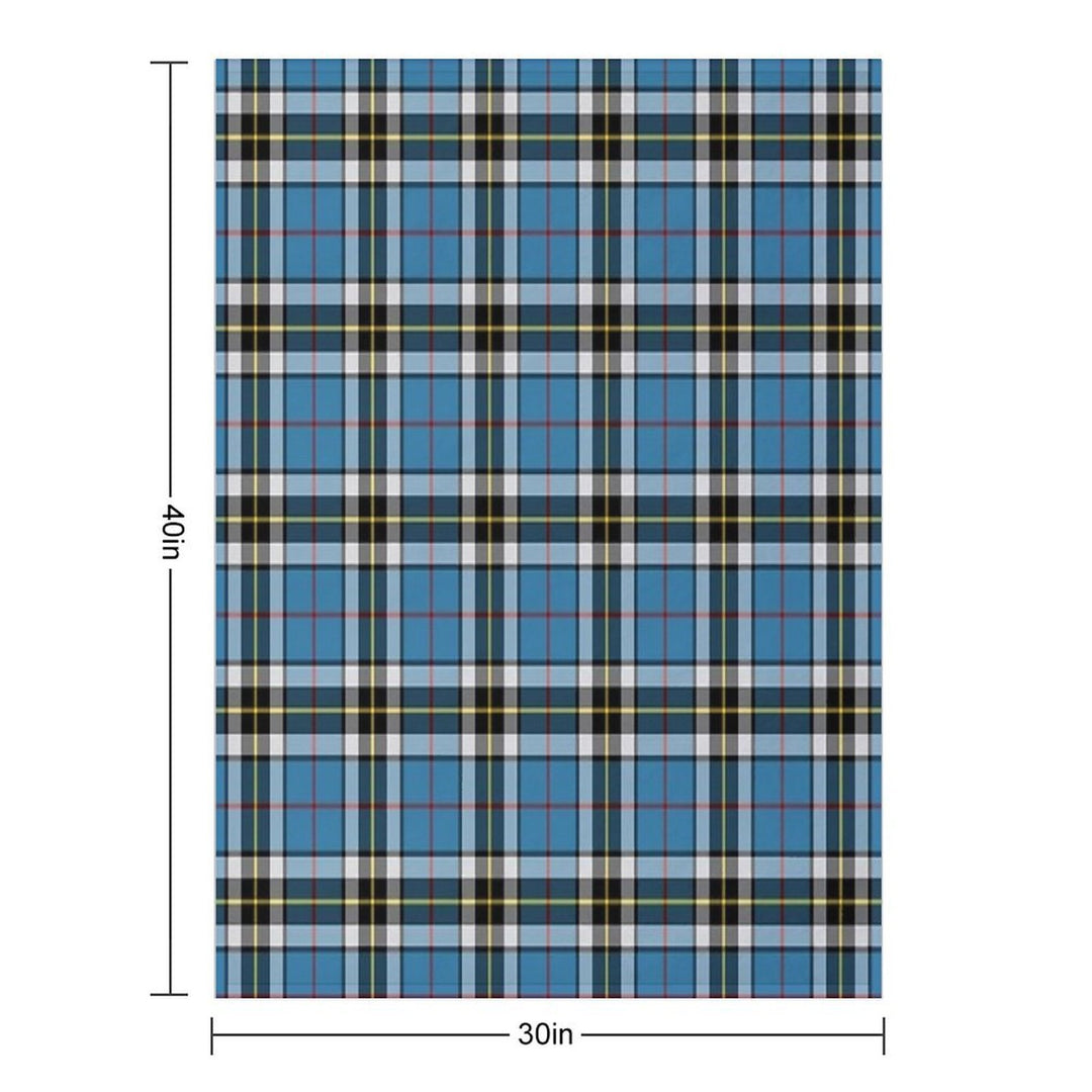 Thompson Blue Dress Tartan  Clan Thomson  Cute Tartan Compact Throw Blanket