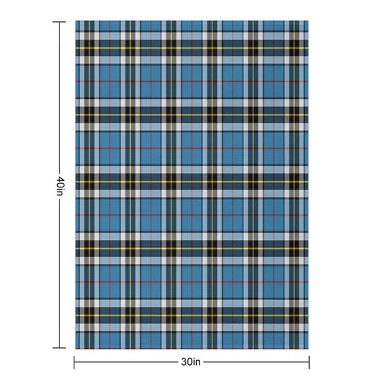 Thompson Blue Dress Tartan  Clan Thomson  Cute Tartan Compact Throw Blanket