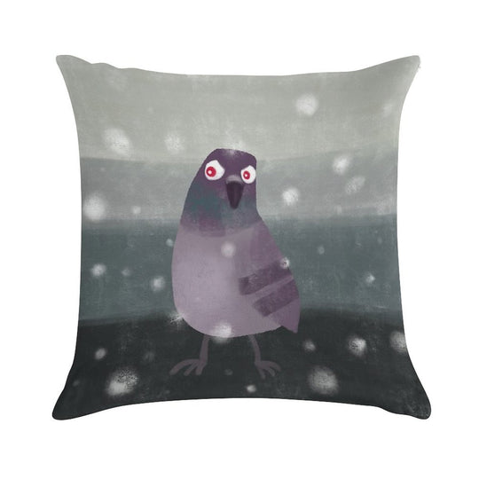 Angry Pigeon Soft Multiple Sizes Throw Pillow