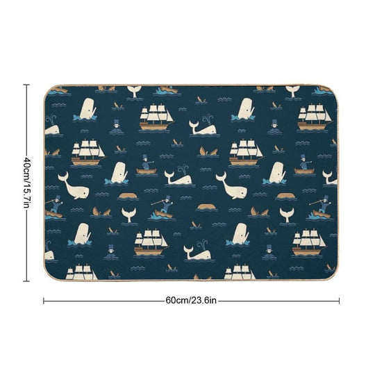 The White Whale  Stain-Proof Bath Mat