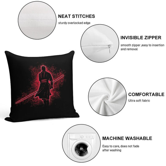 Ninja Mauler Soft Skin-Friendly Throw Pillow