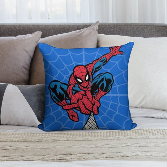 Spider Superhero Soft Washable Throw Pillow