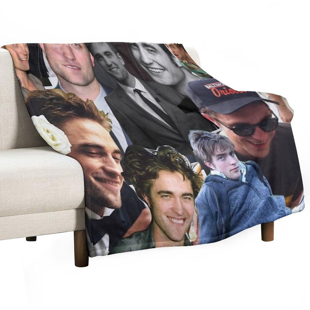 HIGH QUALITY Robert Pattinson Photo Collage Comfort Throw Blanket