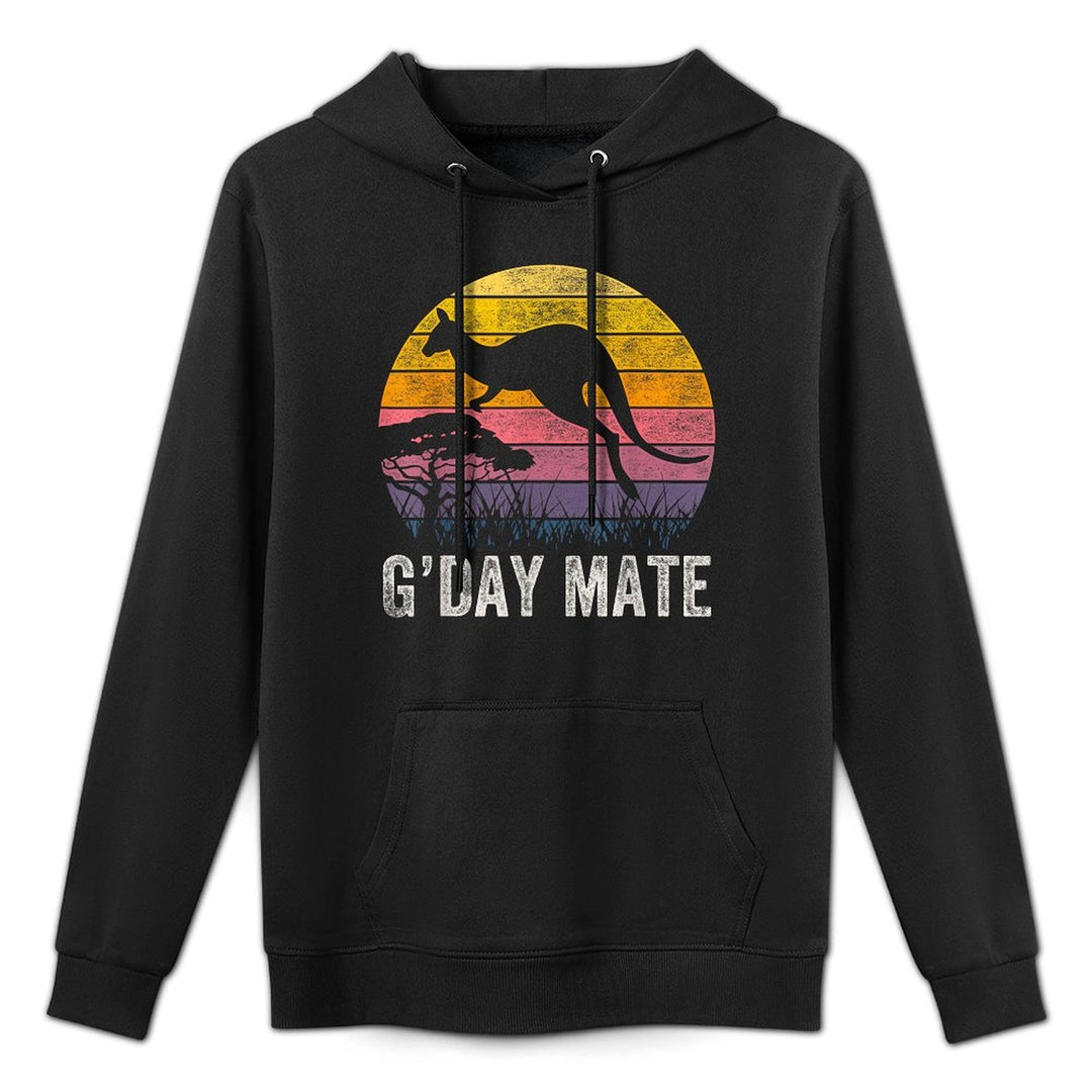 Australia GDay Mate Funny Kangaroo Australian Symbol Customizable Surface Hoodie