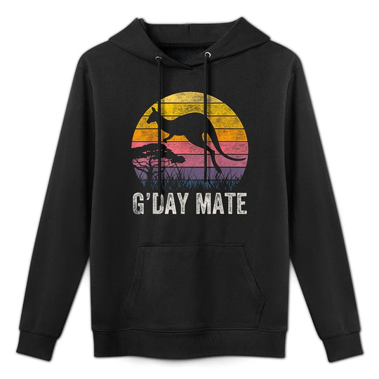 Australia GDay Mate Funny Kangaroo Australian Symbol Customizable Surface Hoodie