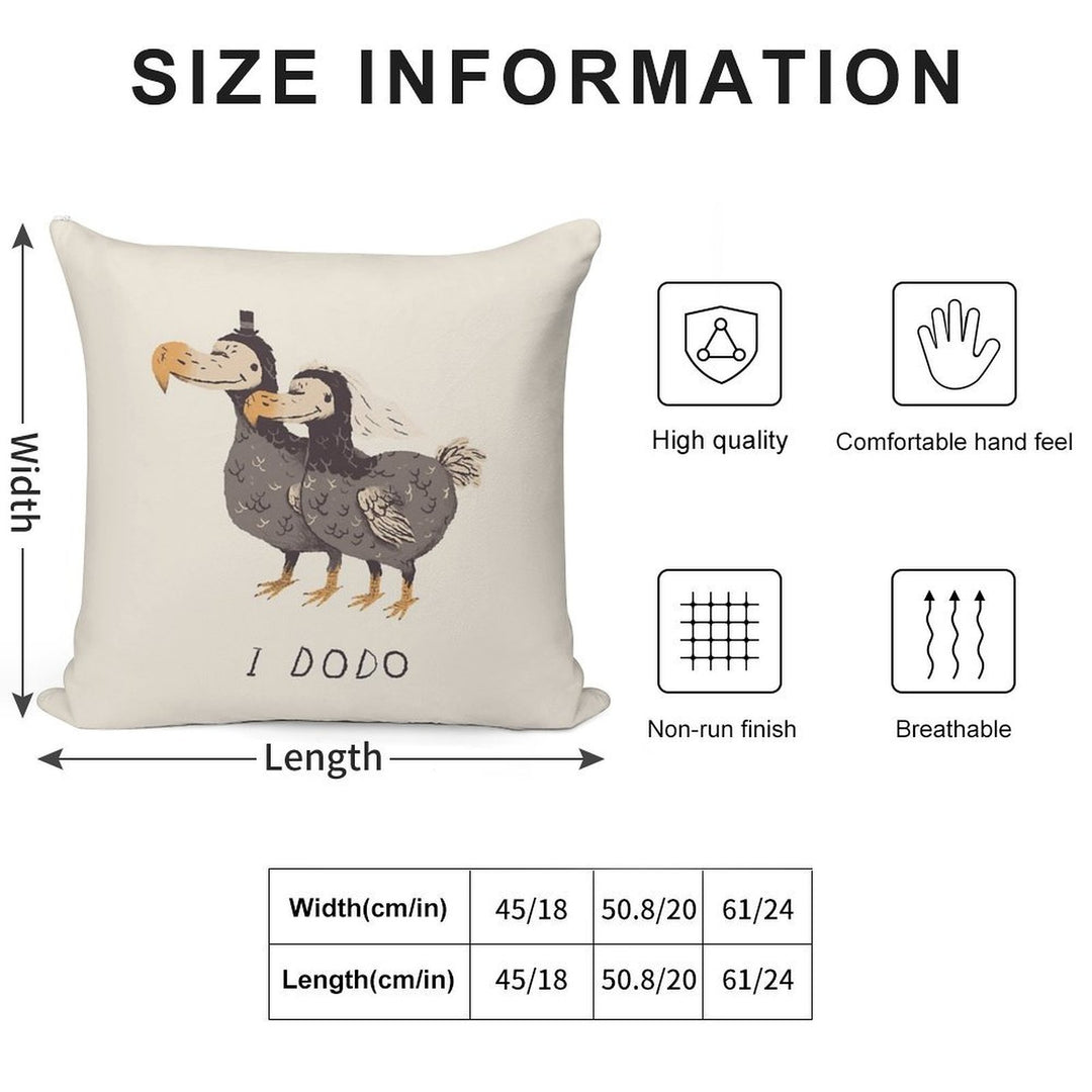 I Dodo Soft Skin-Friendly Throw Pillow