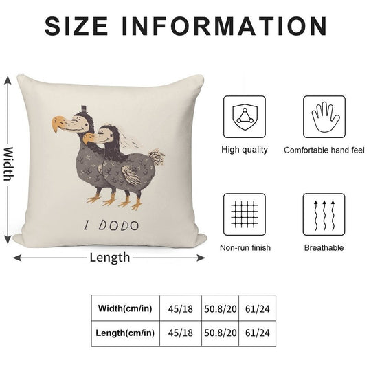 I Dodo Soft Skin-Friendly Throw Pillow