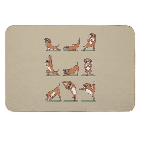 Boxer Yoga  Slip-Resistant Bath Mat
