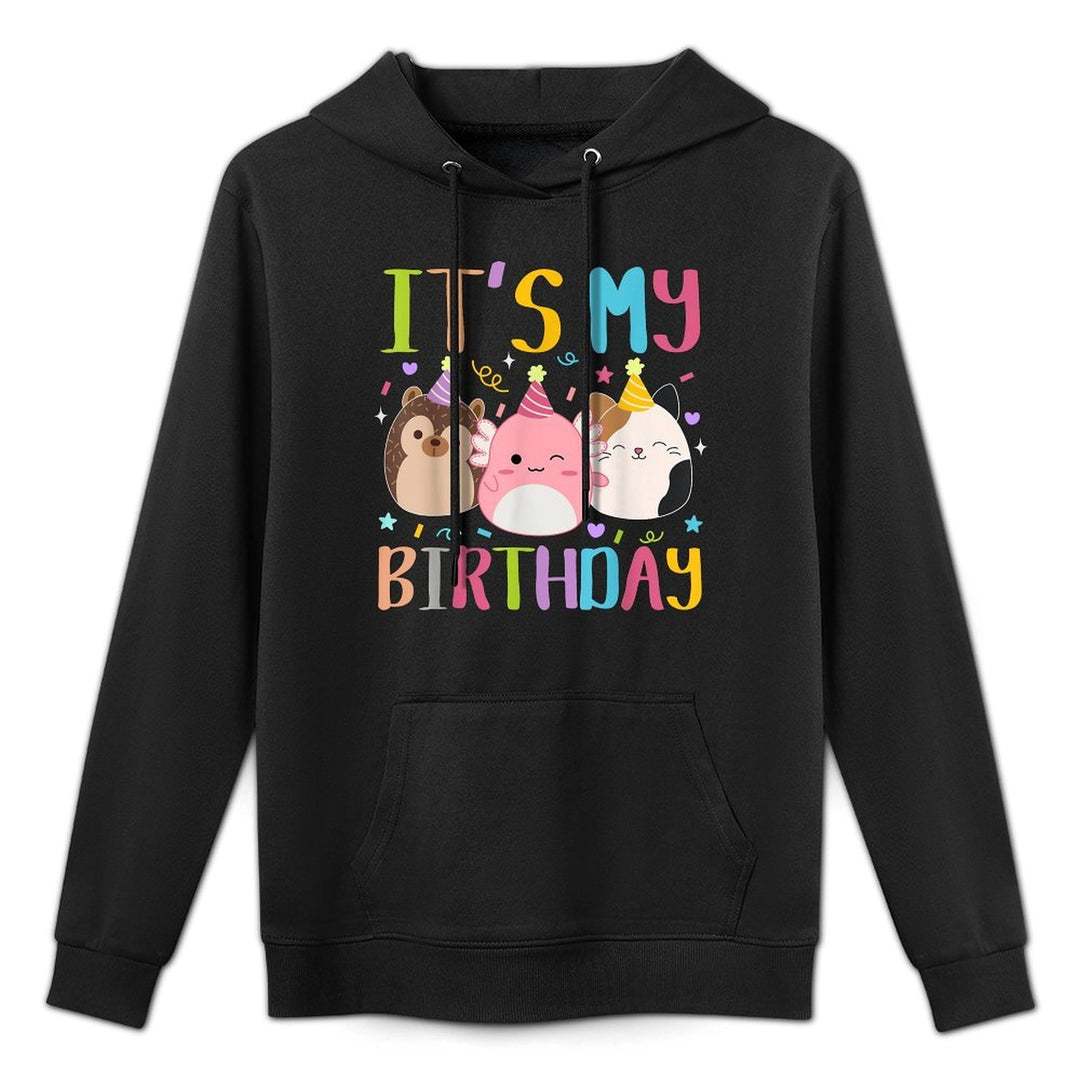 Birthday Squish Squad Great Gifts Cute for Kids Woman Durable Construction Hoodie