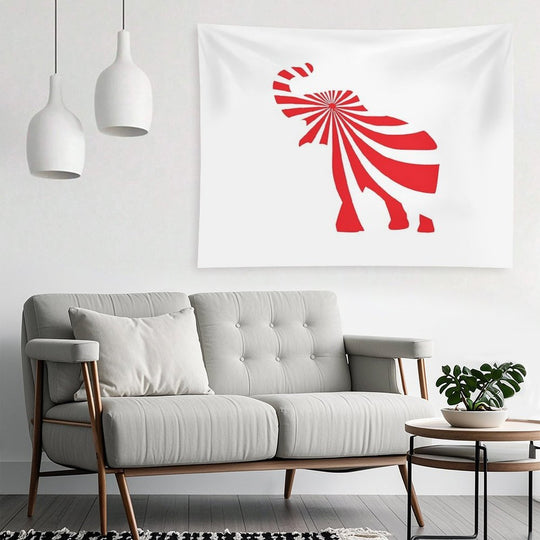 Peppermint Elephant Tapestry