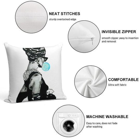 Audrey Hepburn at Tiffany's 3 Soft Easy Maintenance Throw Pillow