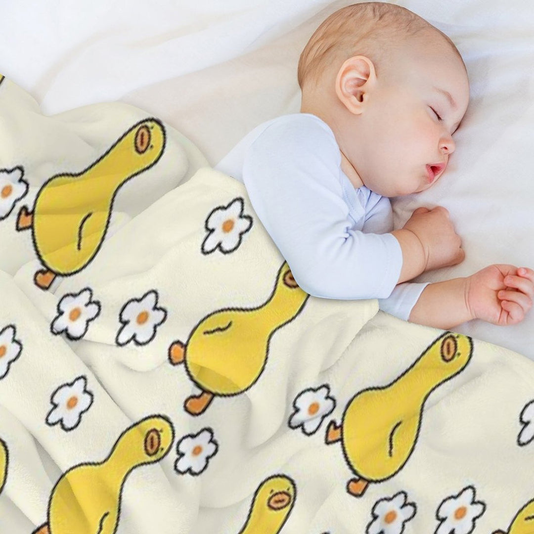 Cute Duck Pattern Perfect For Duck Owners Premium Throw Blanket