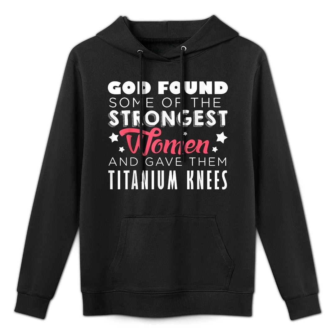 Knee Replacement Funny Strongest Women Recovery Quote Outfit Pilling-Resistant Hoodie
