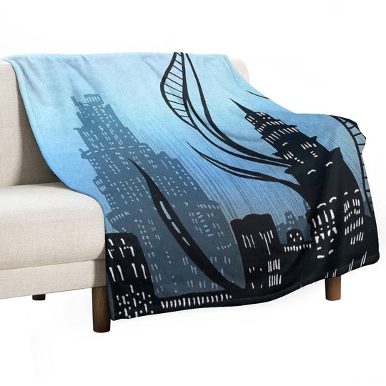 Amaurot - Inktober Eco-conscious Throw Blanket