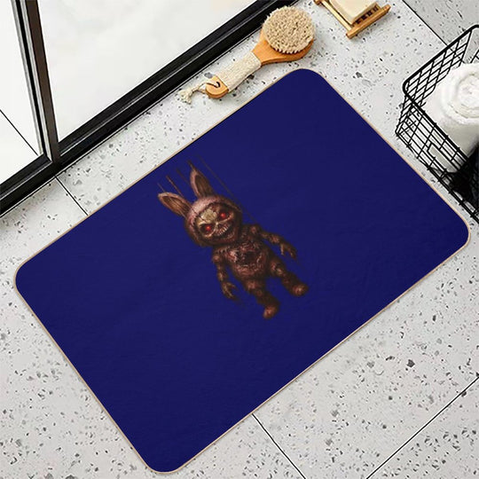 Creepy Marionette Bunny Horror Monster Art  Rapid-Drying Bath Mat