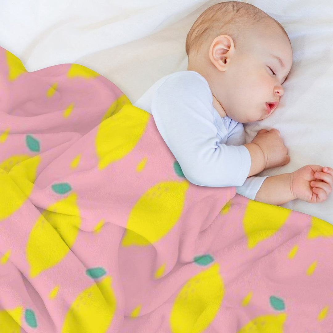 Sweet Lemon Pattern Premium Throw Blanket