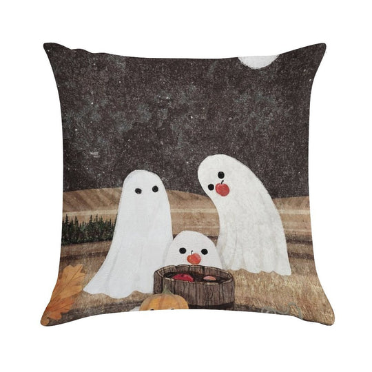 Apple Bobbing Soft Decorative Cover Throw Pillow