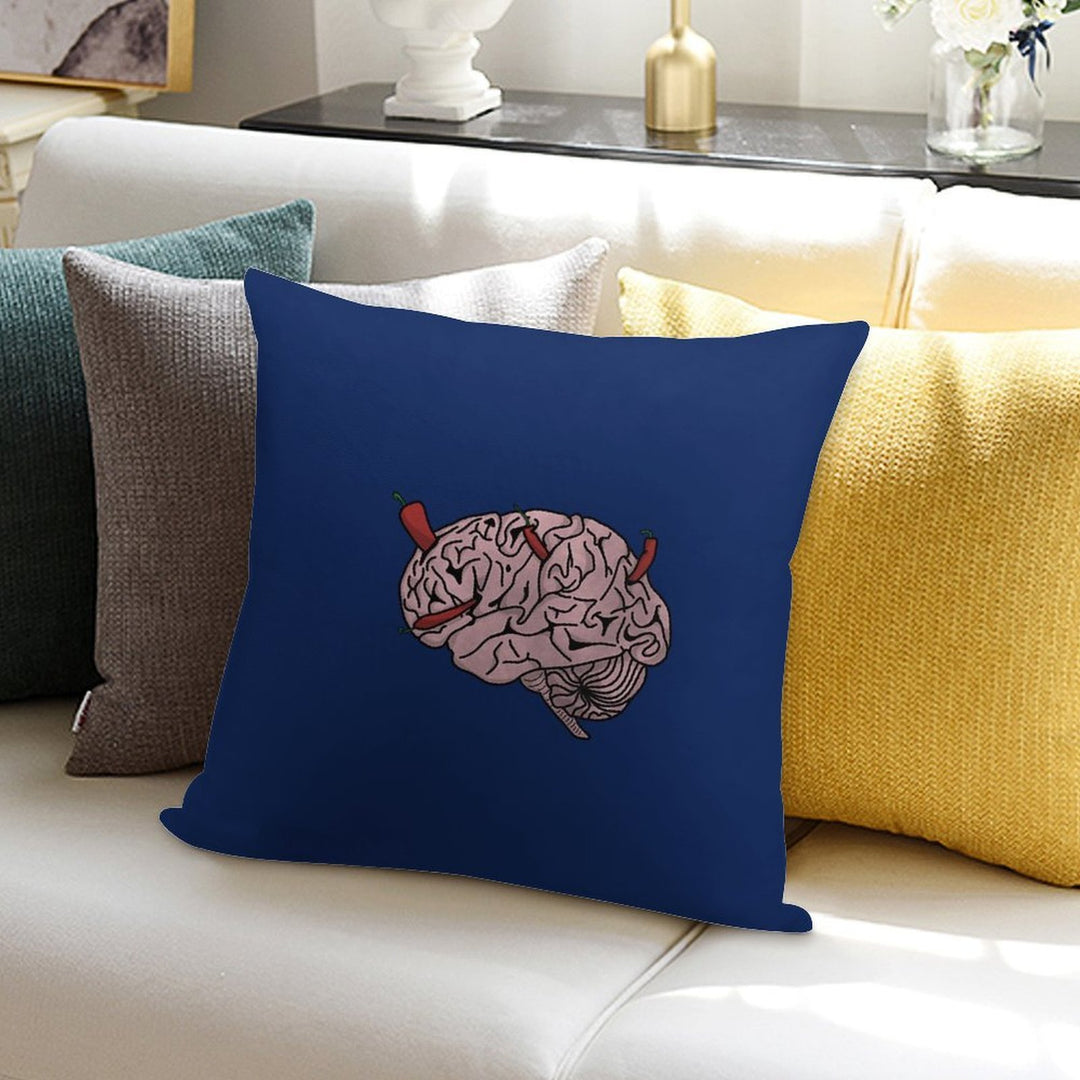 Neurospicy Soft Hidden Zipper Throw Pillow
