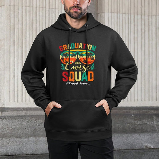 Graduation Cruise Squad 2025 Proud Family Funny Cruising Adjustable Hood Hoodie